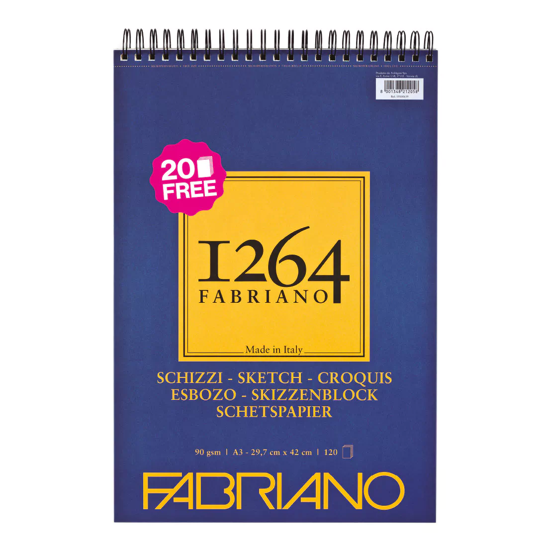 bloc esbozo fabriano 1264 120h a3 art. nr. 65600917