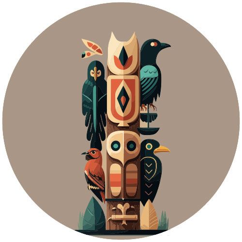 icono indian red modelismo totem