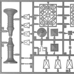 1:35 accesorios para maquetas de edificios miniart art. nr. 35585