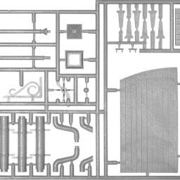 1:35 accesorios para maquetas de edificios miniart art. nr. 35585