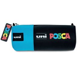 estuche de tela posca azul