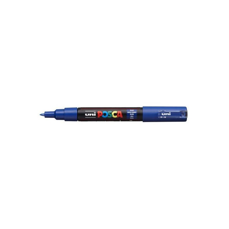 rotulador posca punta cónica pc 1mc azul oscuro