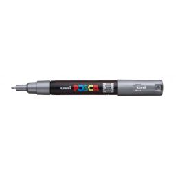 rotulador posca punta cónica pc 1mc plata