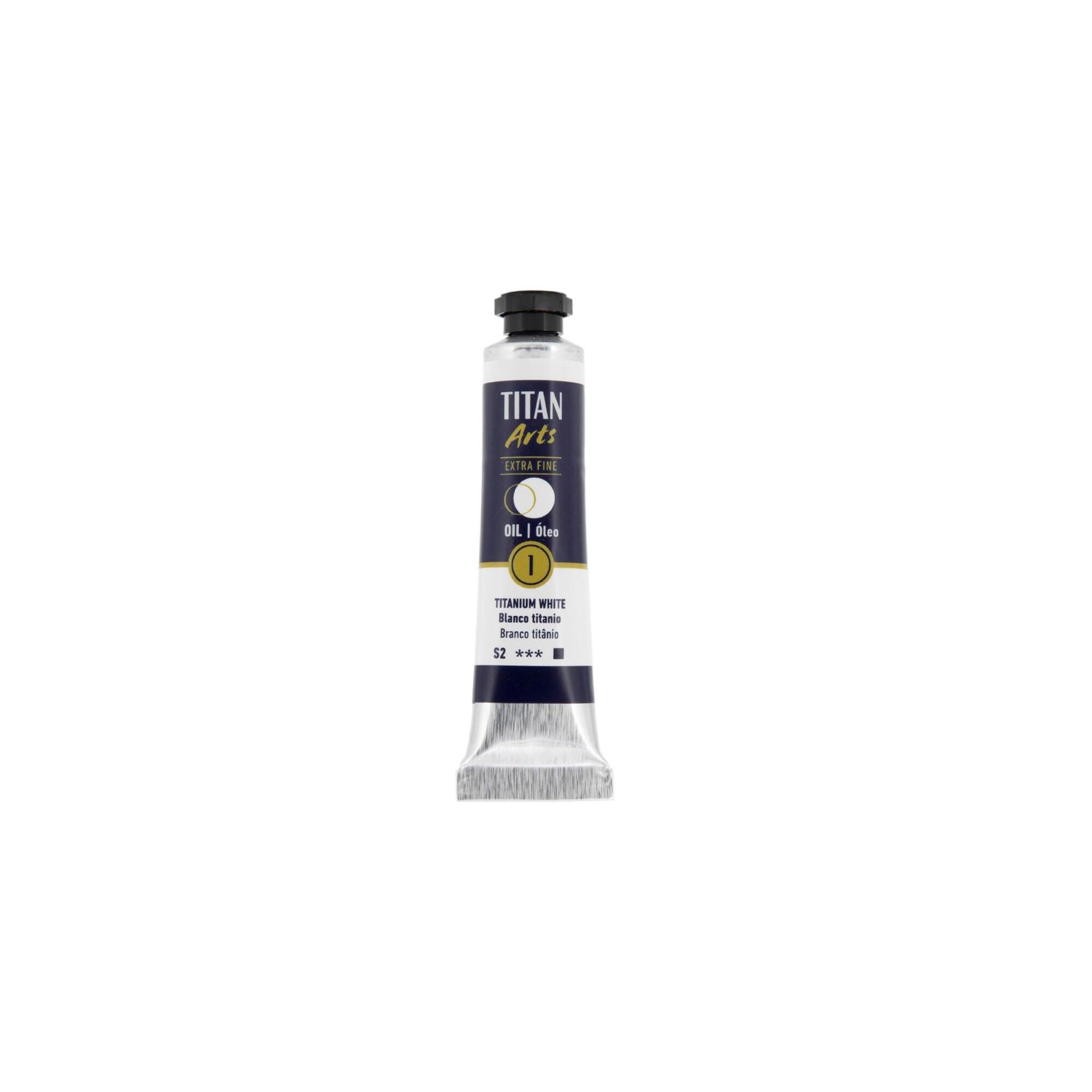 colores al óleo extra fino titan tubo 20 ml blanco titanio n° 1 art. nr. 190000106