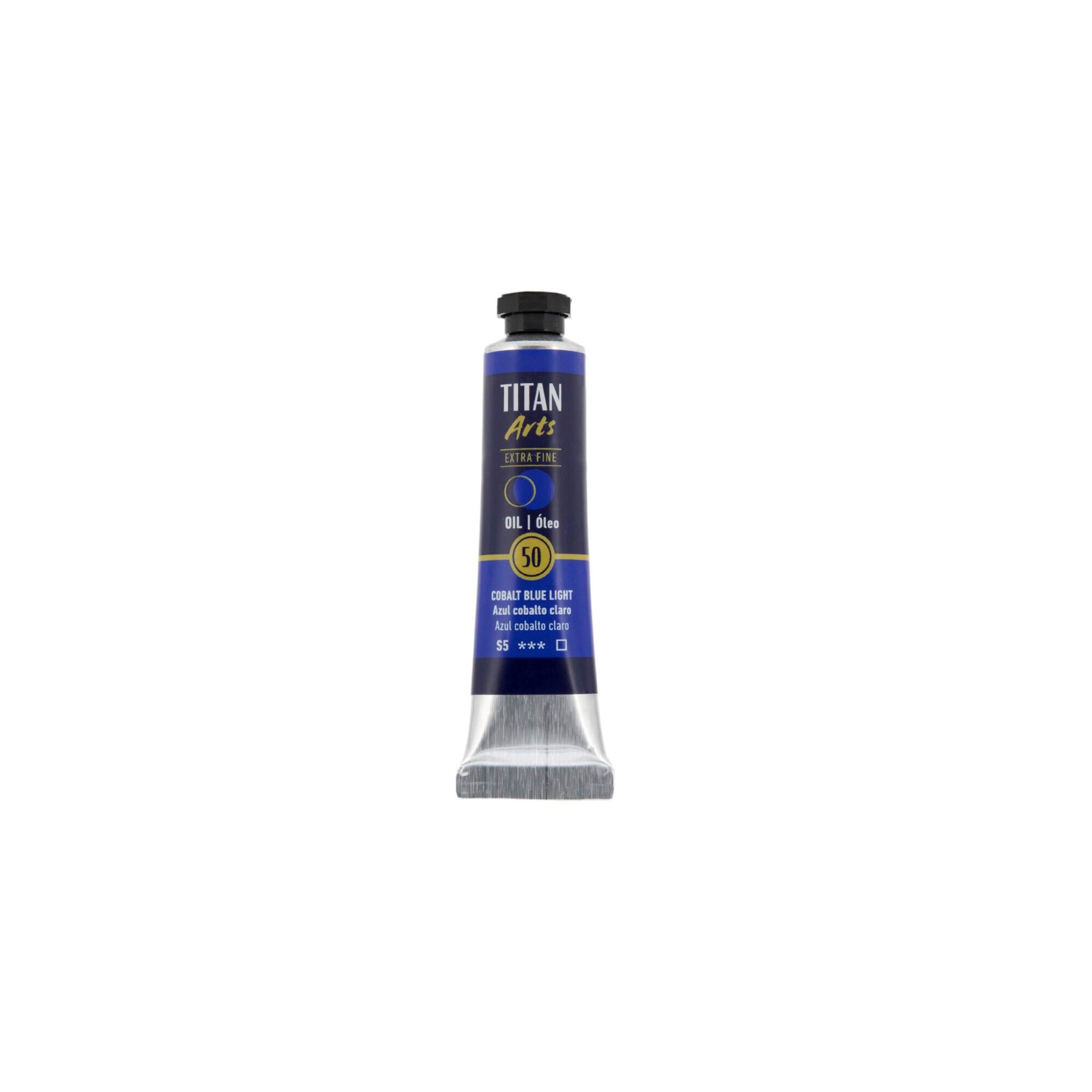 Óleo extra fino titan tubo 20 ml (50) azul cobalto claro