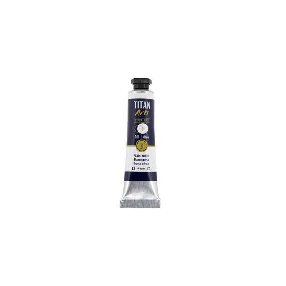 Óleo extra fino titan tubo 20 ml (03) blanco perla