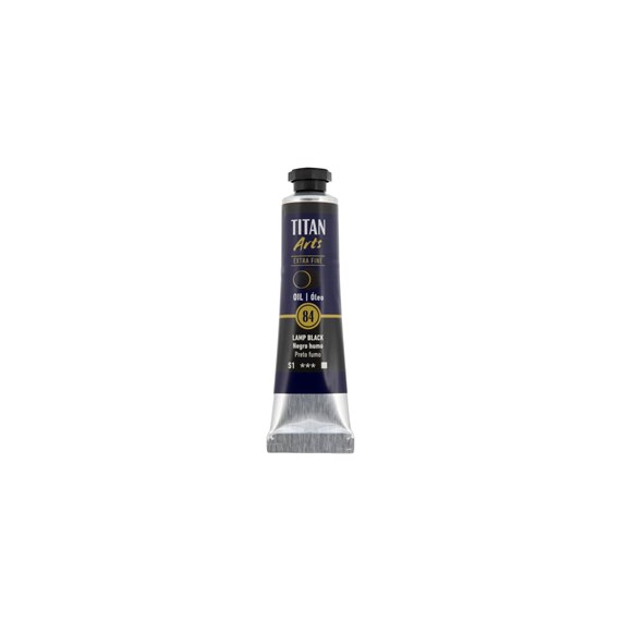 Óleo extra fino titan tubo 20 ml (84) negro humo