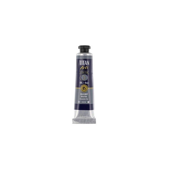 Óleo extra fino titan tubo 20 ml (85) gris frío