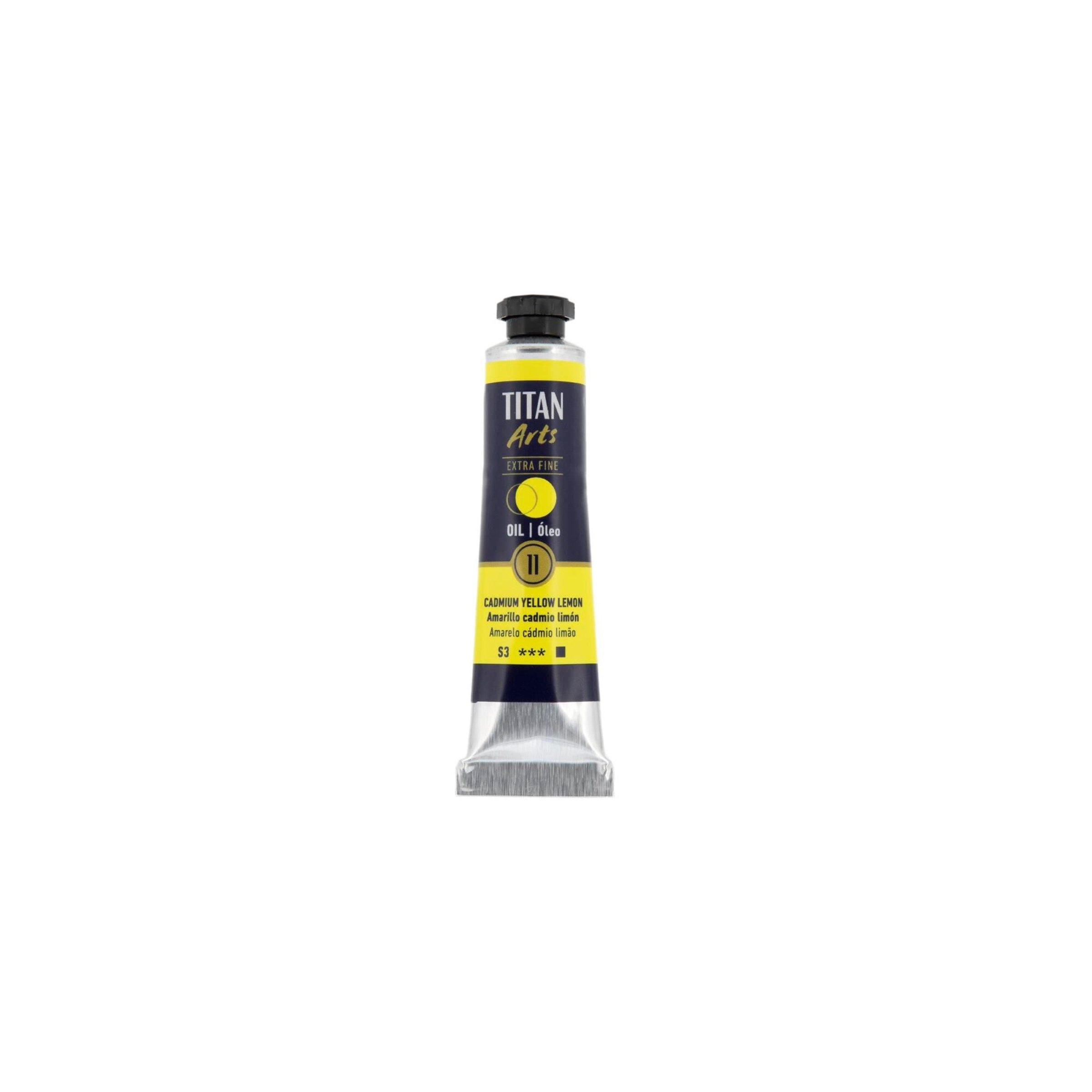 Óleo extra fino titan tubo 20 ml (11) amarillo cadmio limón