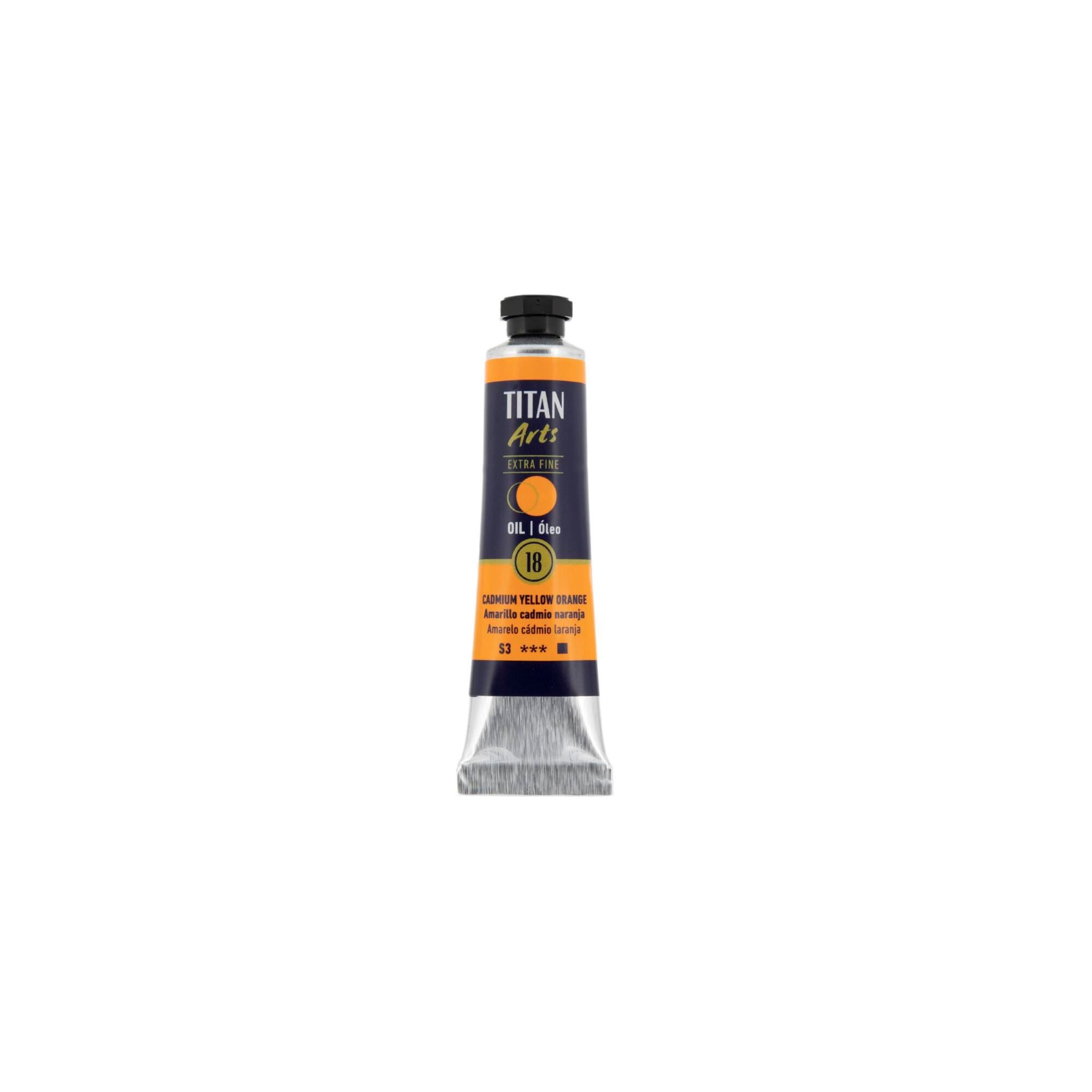 Óleo extra fino titan tubo 20 ml (18) amarillo cadmio naranja