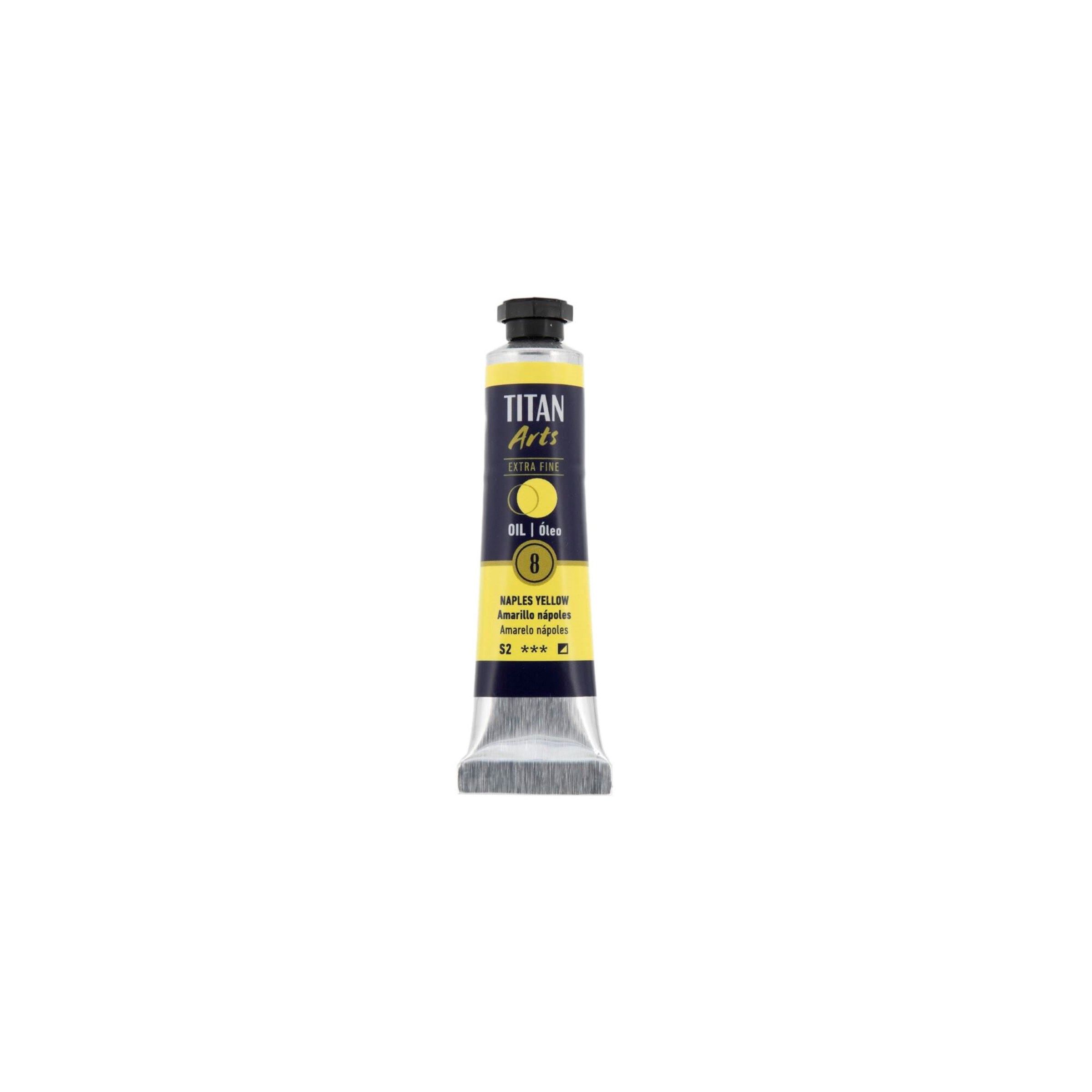 Óleo extra fino titan tubo 20 ml (08) amarillo nápoles