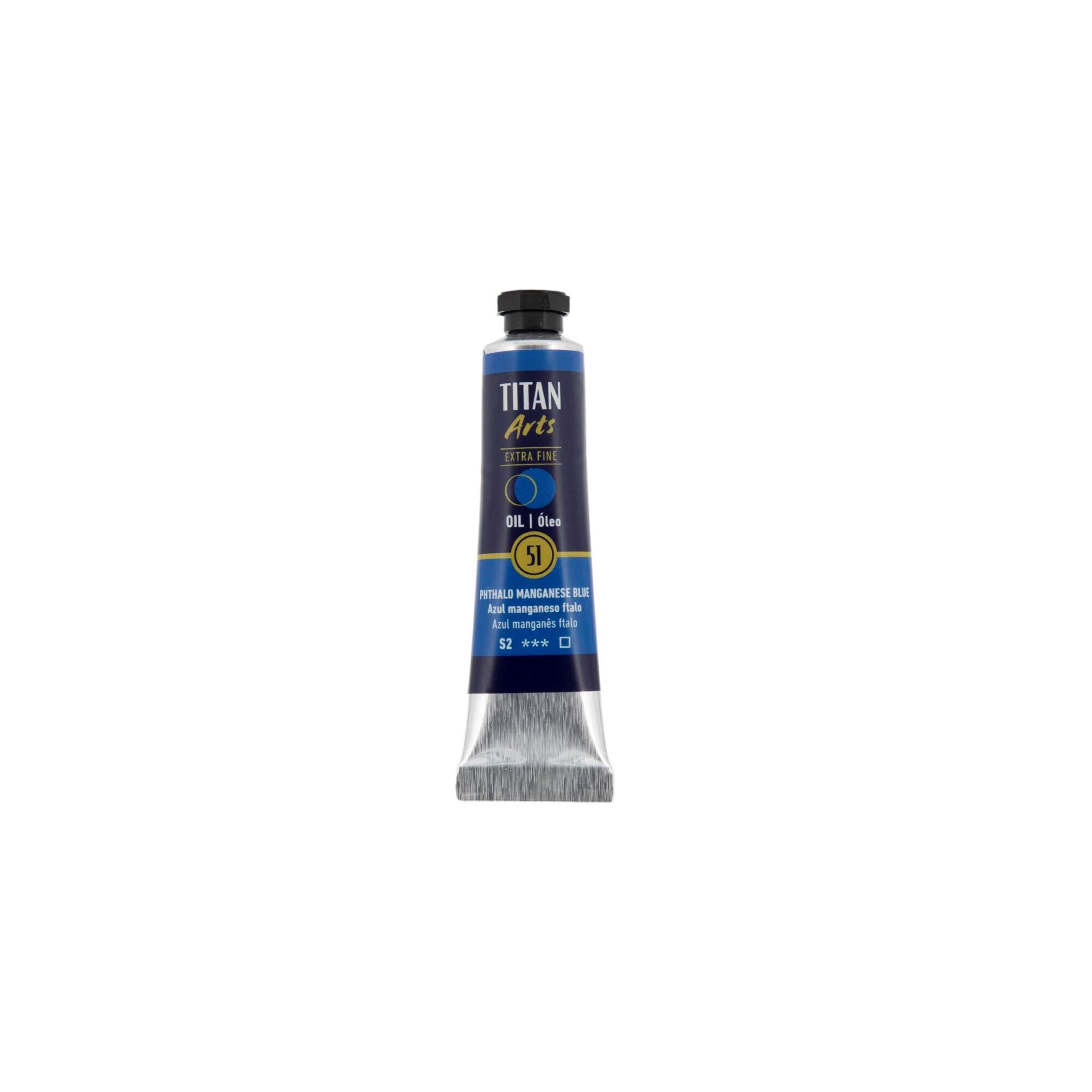 Óleo extra fino titan tubo 20 ml (51) azul manganeso ftalo
