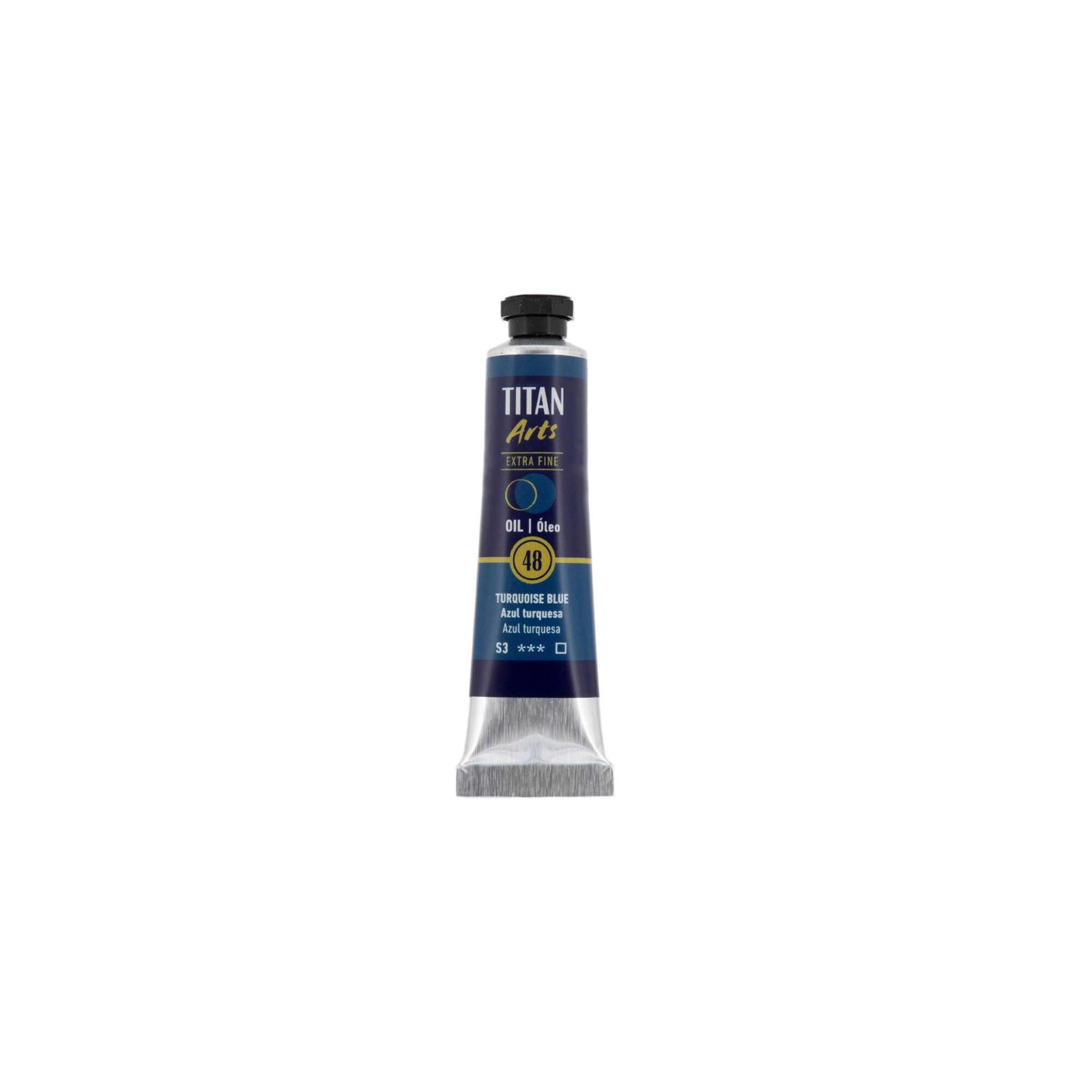 Óleo extra fino titan tubo 20 ml (48) azul turquesa