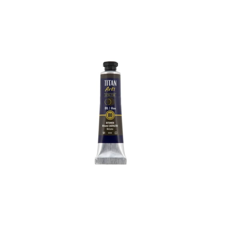 Óleo Extra Fino Titan tubo 20 ml (80) Bitumé (Asfalto)