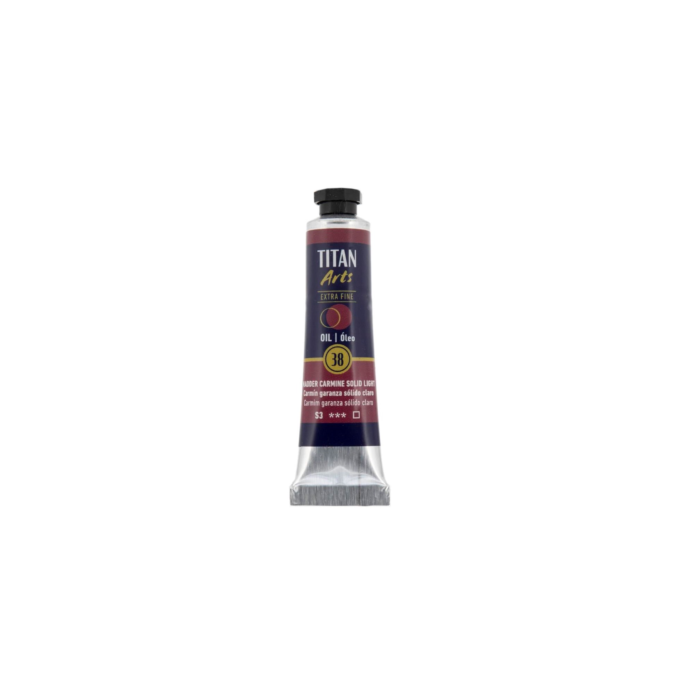 Óleo extra fino titan tubo 20 ml (38) carmín garanza sólido claro