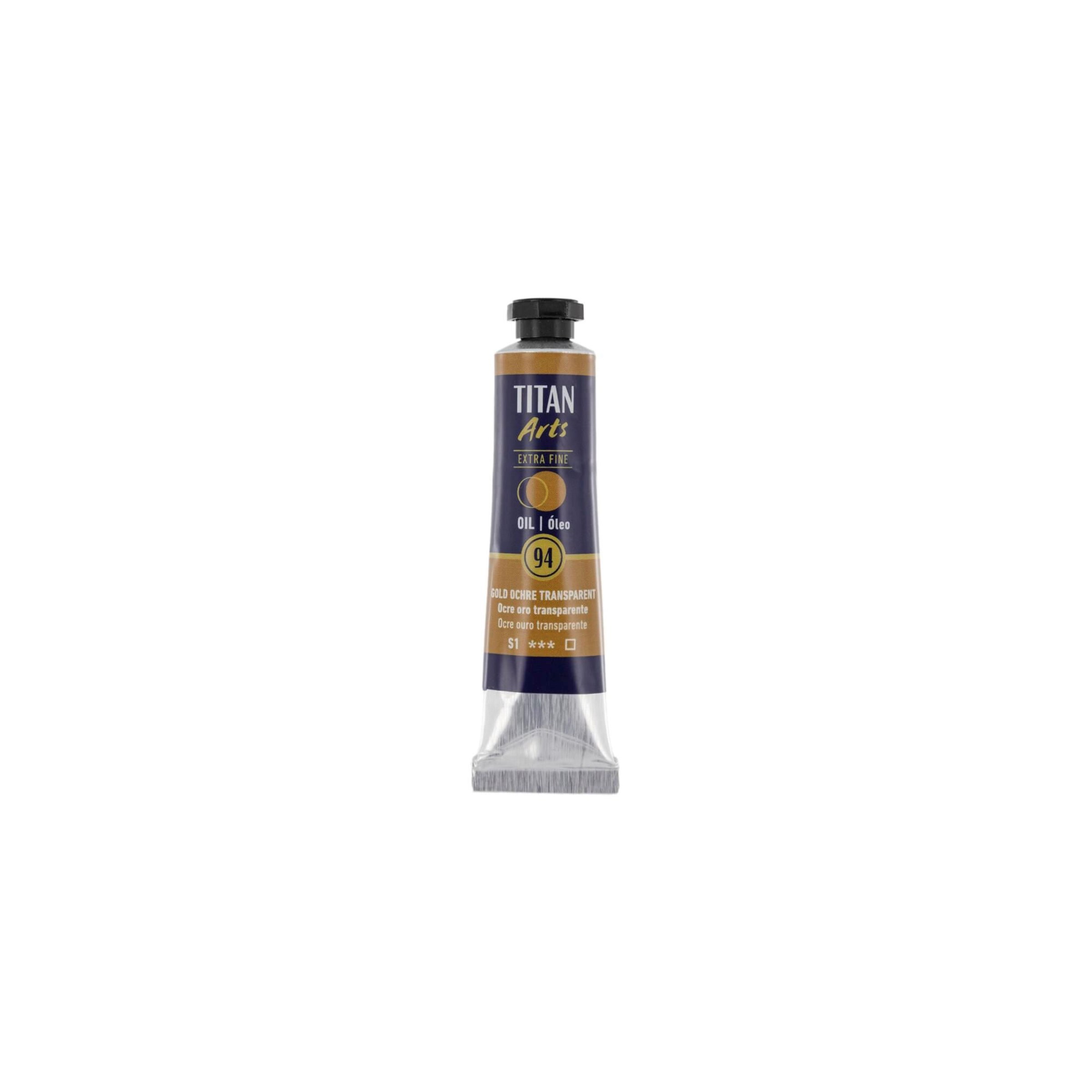 Óleo extra fino titan tubo 20 ml (94) ocre oro transparente