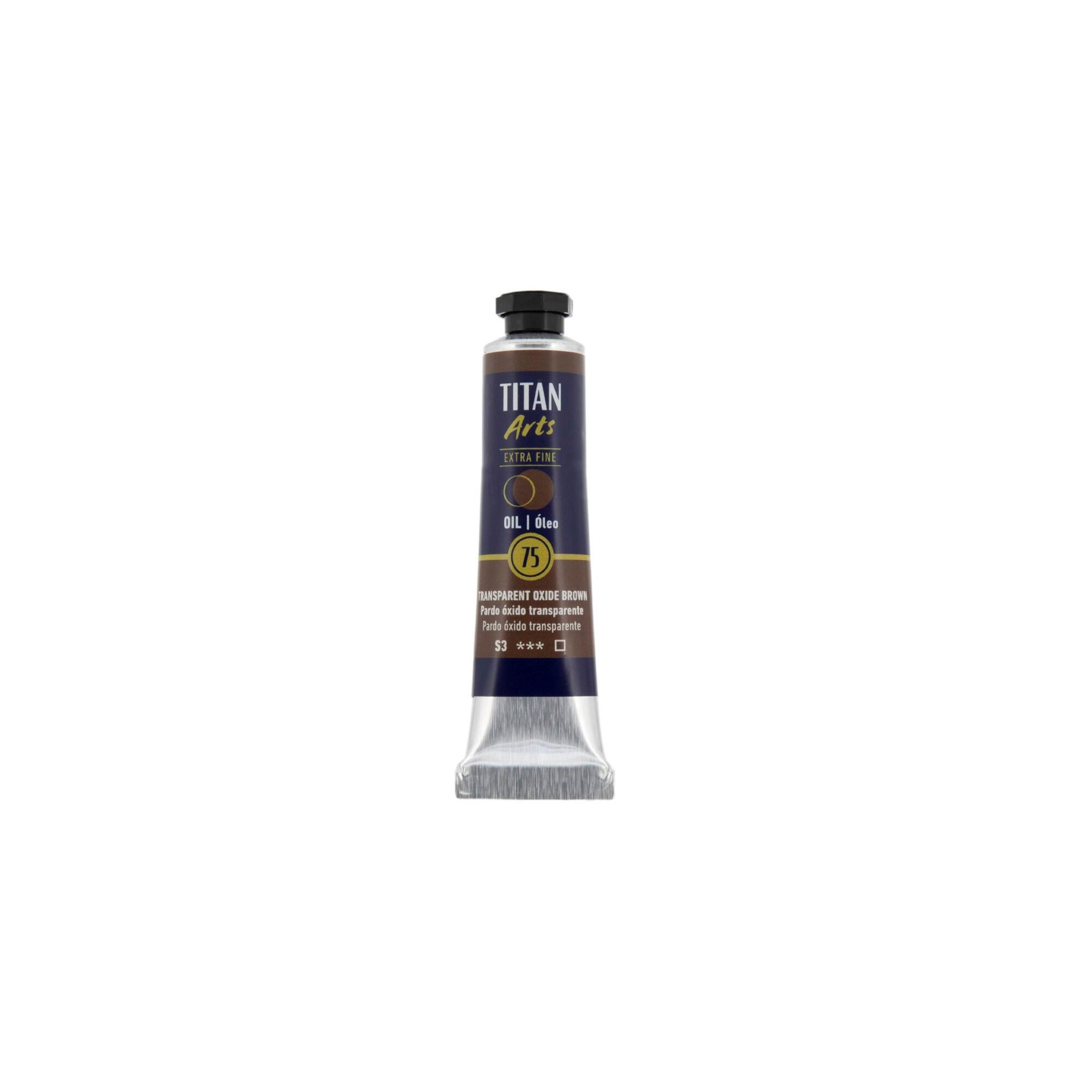 Óleo extra fino titan tubo 20 ml (75) pardo Óxido transparente