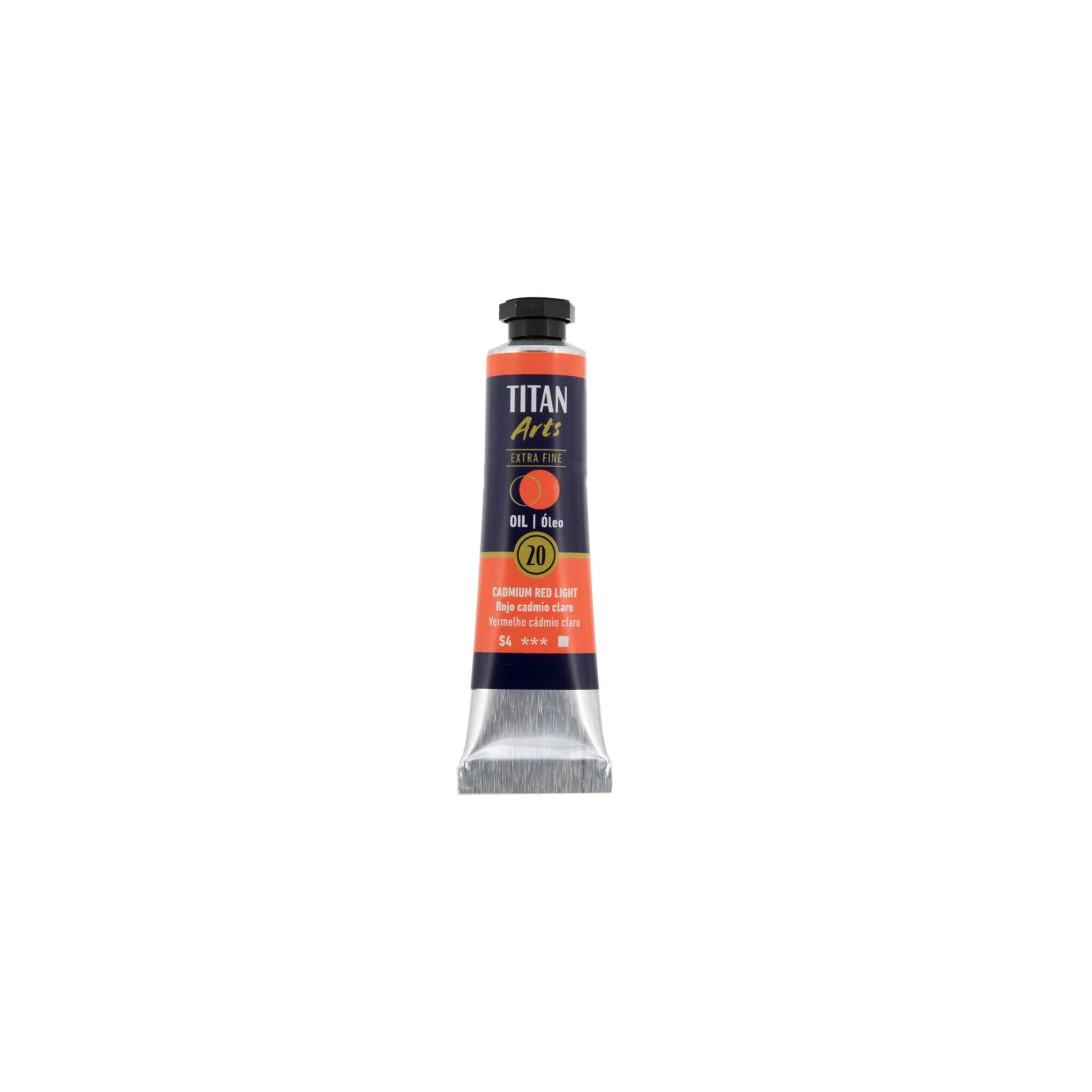 Óleo extra fino titan tubo 20 ml (20) rojo cadmio claro