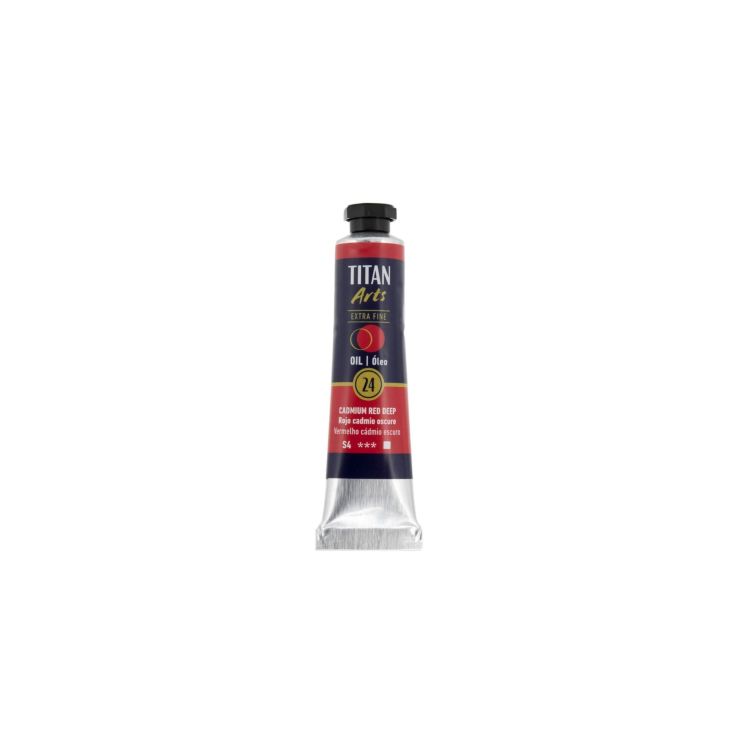 Óleo Extra Fino Titan tubo 20 ml (24) Rojo Cadmio Oscuro