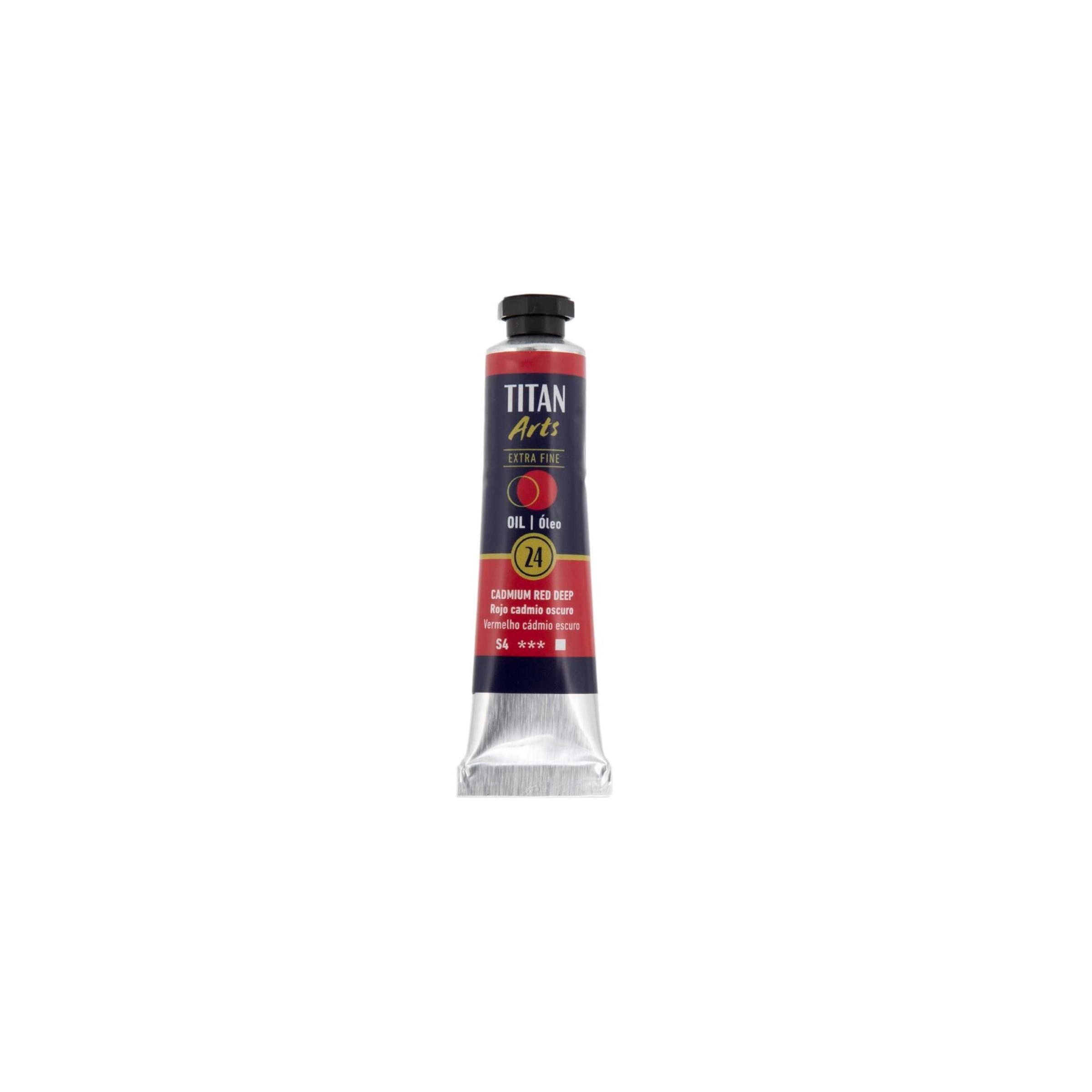 Óleo extra fino titan tubo 20 ml (24) rojo cadmio oscuro