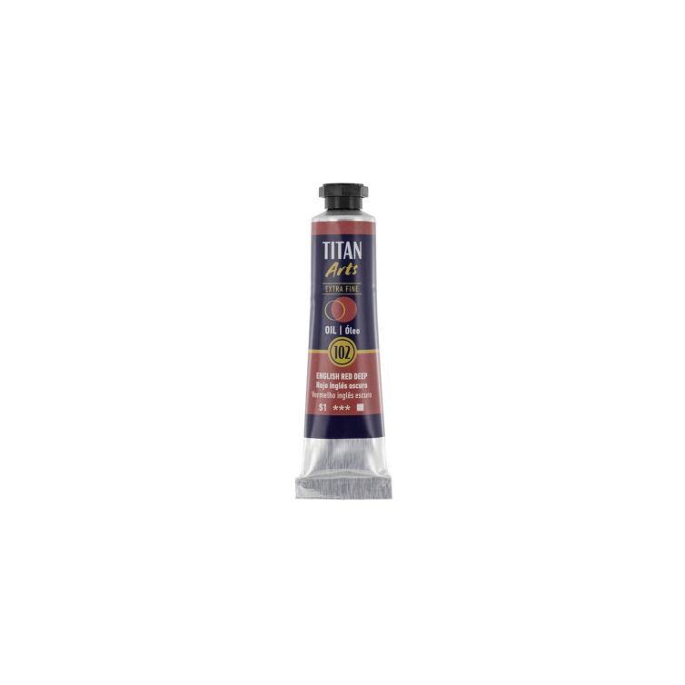Óleo Extra Fino Titan tubo 20 ml (102) Rojo Inglés Oscuro