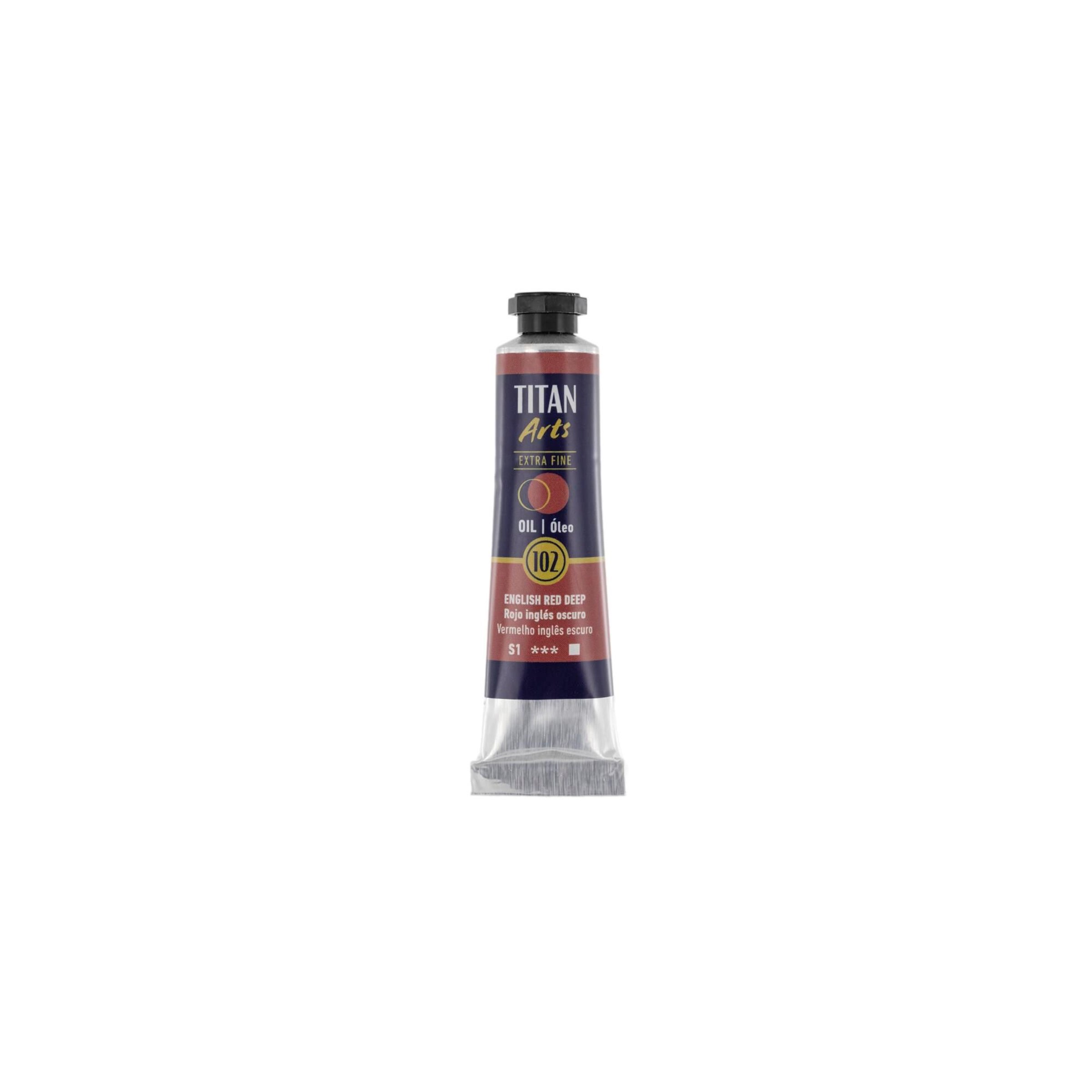 Óleo extra fino titan tubo 20 ml (102) rojo inglés oscuro