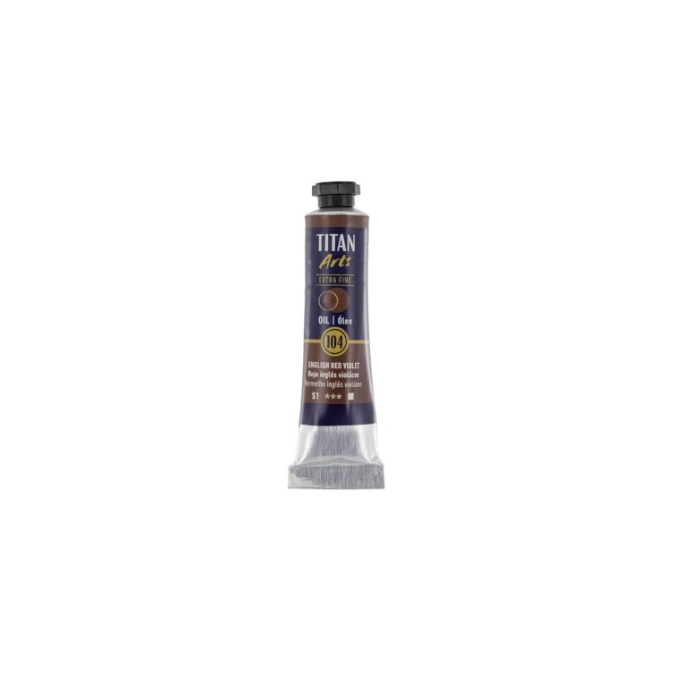 Óleo Extra Fino Titan tubo 20 ml (104) Rojo Inglés Violáceo