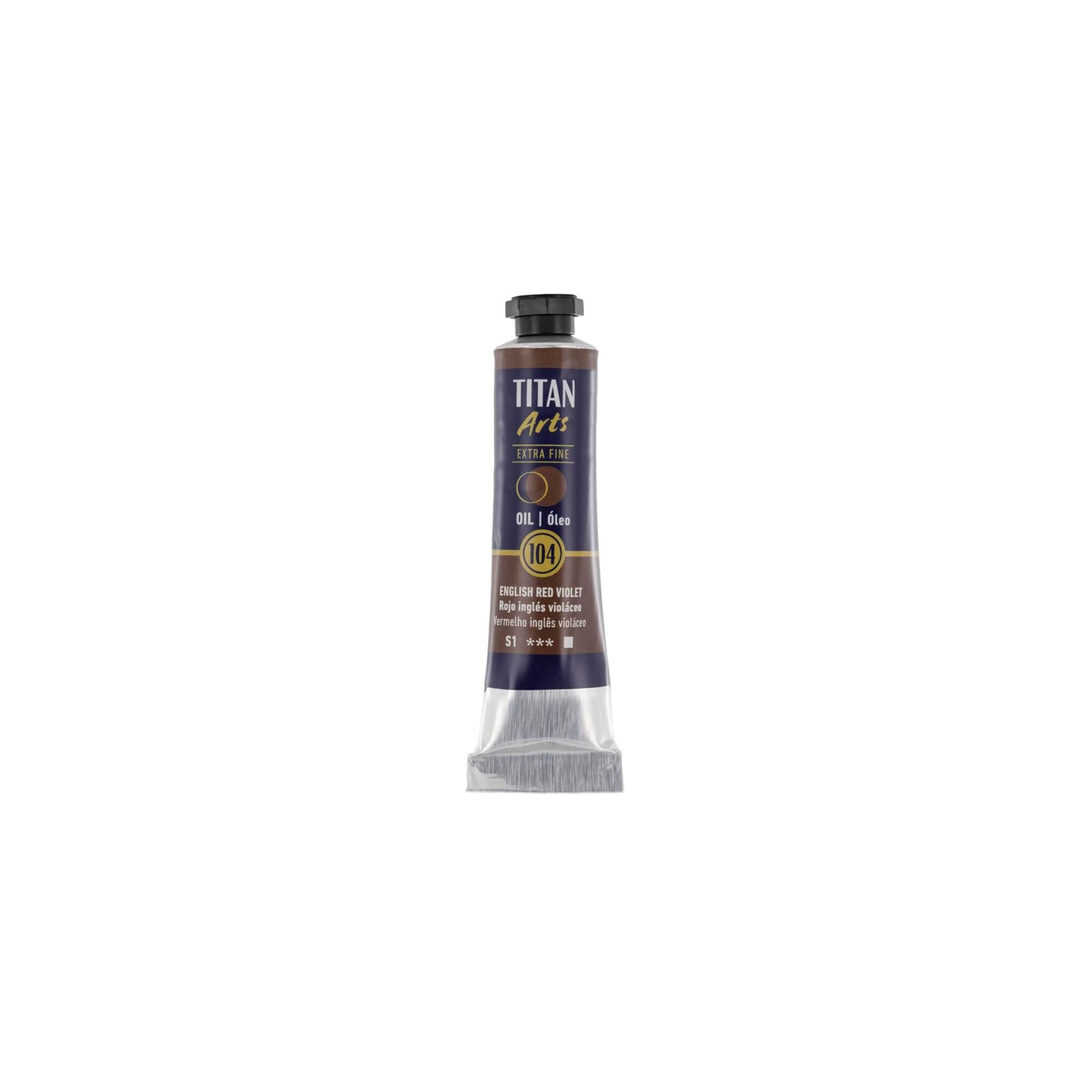 Óleo extra fino titan tubo 20 ml (104) rojo inglés violáceo