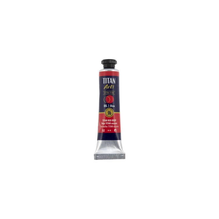 Óleo Extra Fino Titan tubo 20 ml (36) Rojo Titan Oscuro