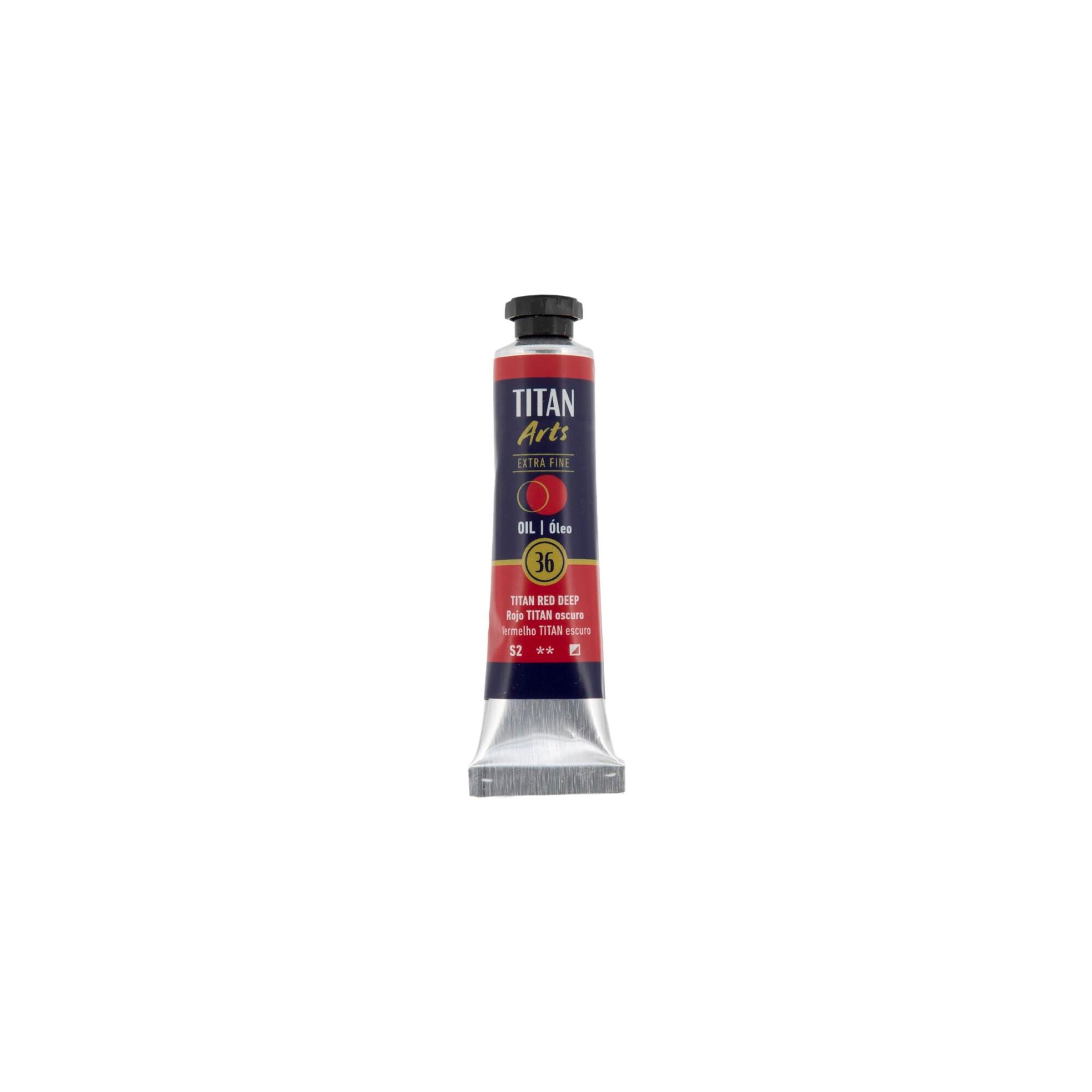 Óleo extra fino titan tubo 20 ml (36) rojo titan oscuro