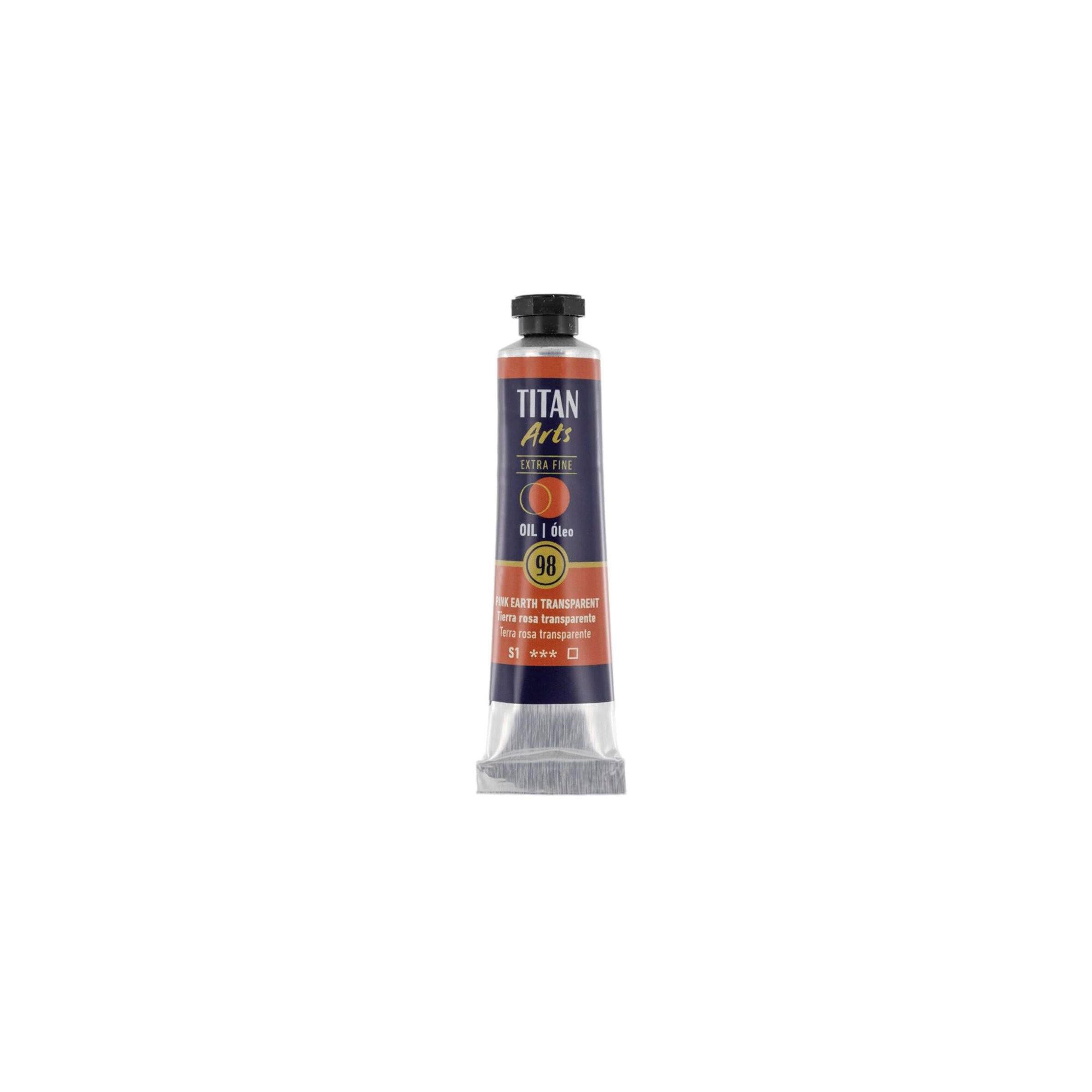 Óleo extra fino titan tubo 20 ml (98) tierra rosa transparente