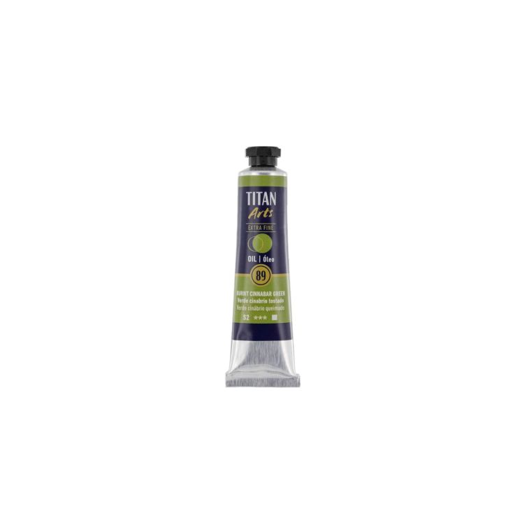 Óleo Extra Fino Titan tubo 20 ml (89) Verde Cinabrio Tostado