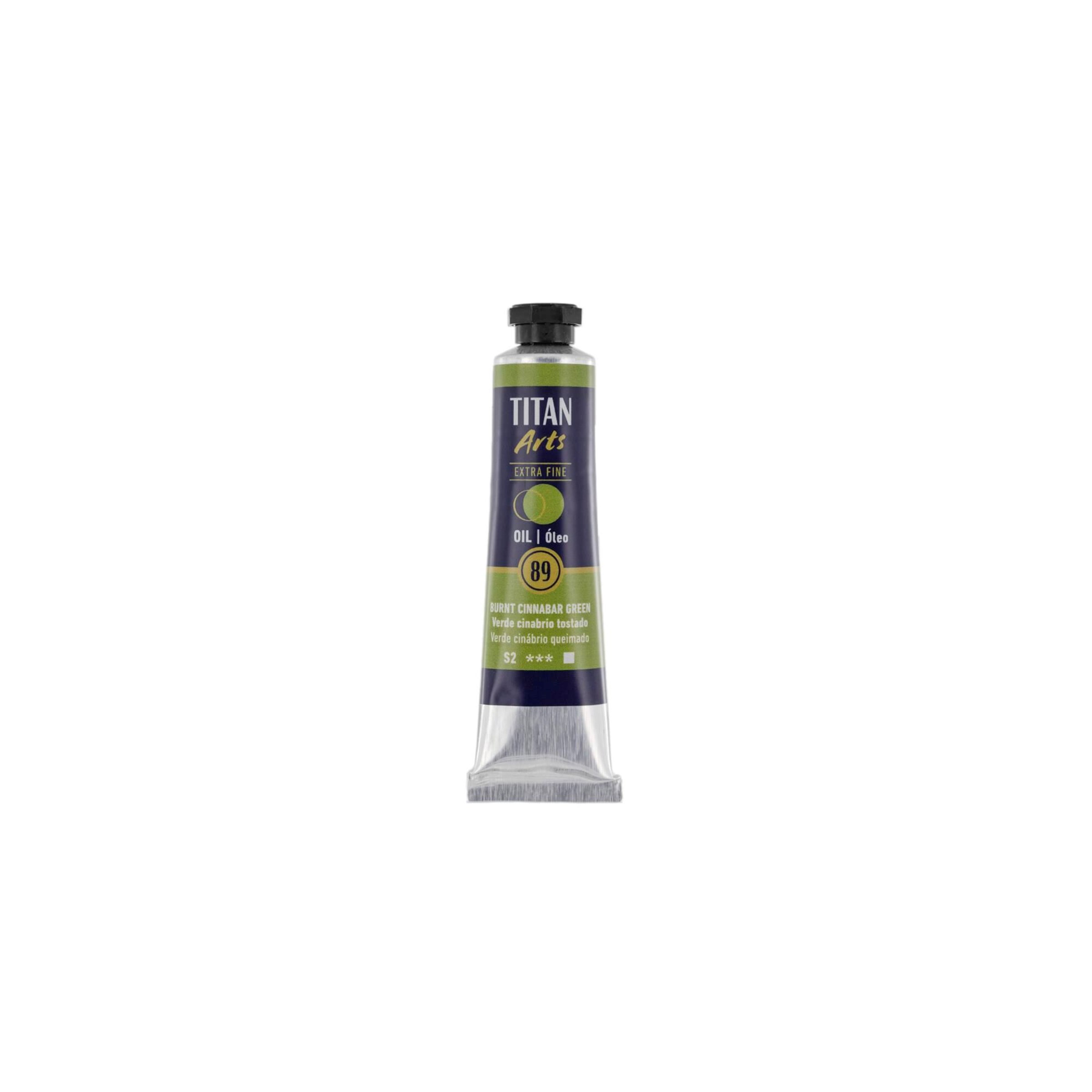 Óleo extra fino titan tubo 20 ml (89) verde cinabrio tostado