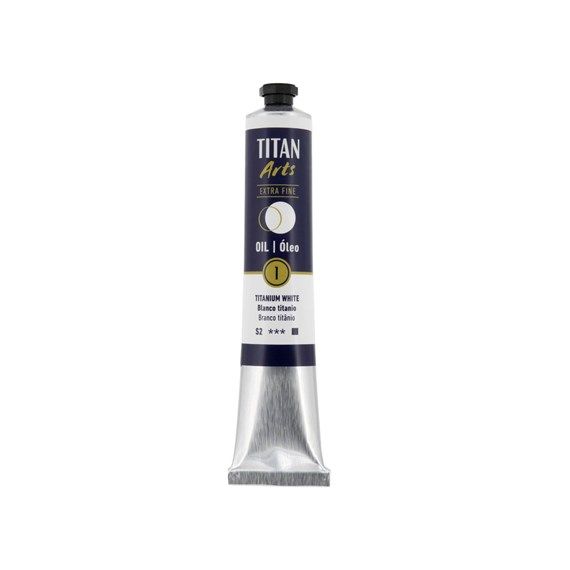 Óleo extra fino titan tubo 60 ml (01) blanco titanio