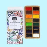 caja de acuarelas viviva original 16 colores