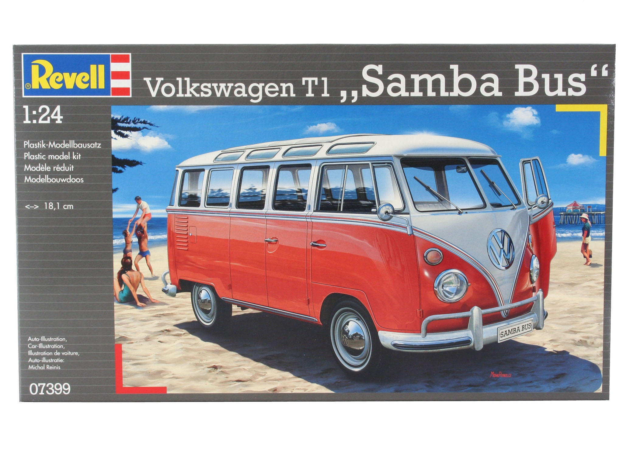 1:24 furgoneta volkswagen t1 "samba bus" revell art. nr. 07399