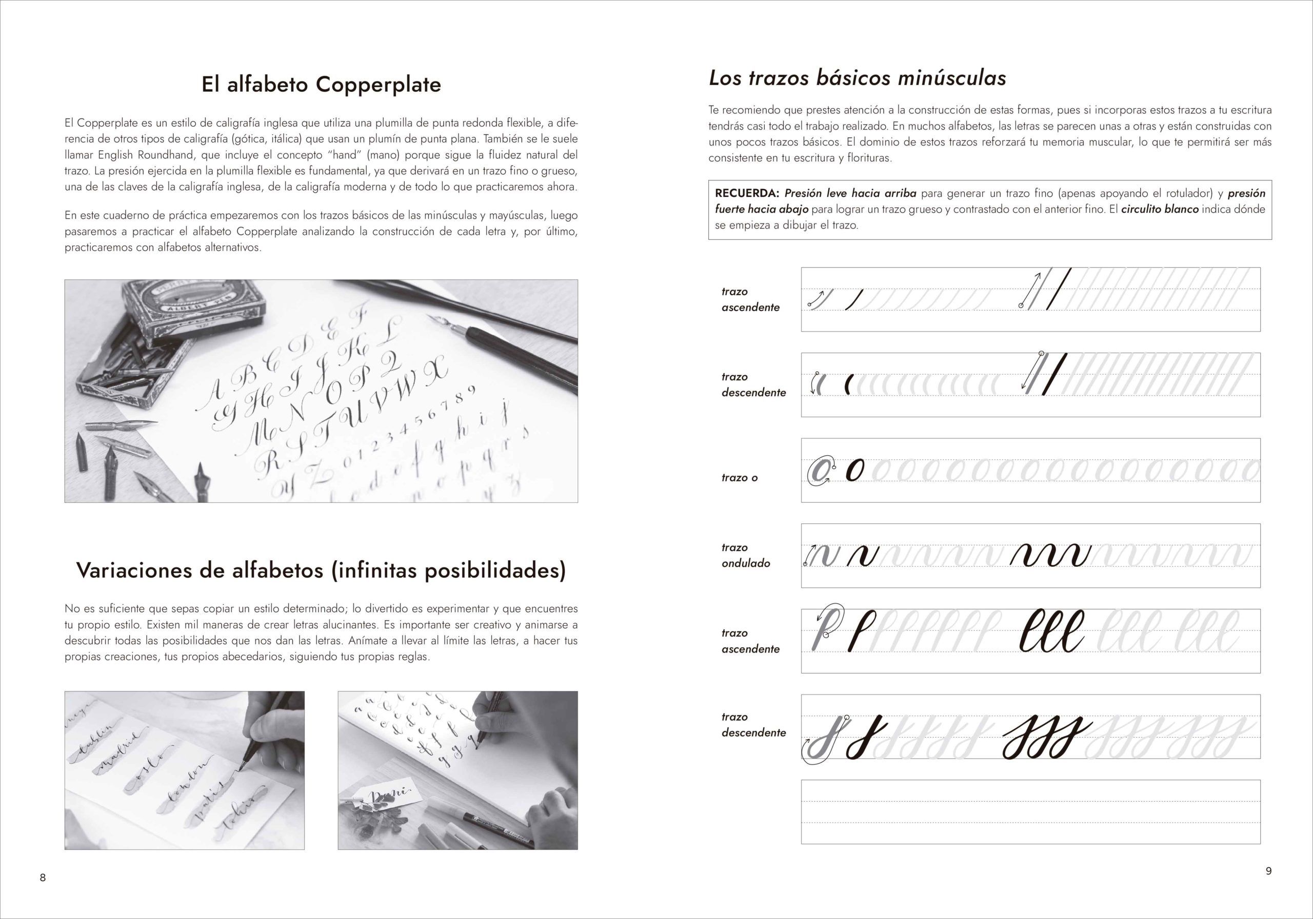 cuaderno de trabajo de caligrafía moderna art. nr. 203488