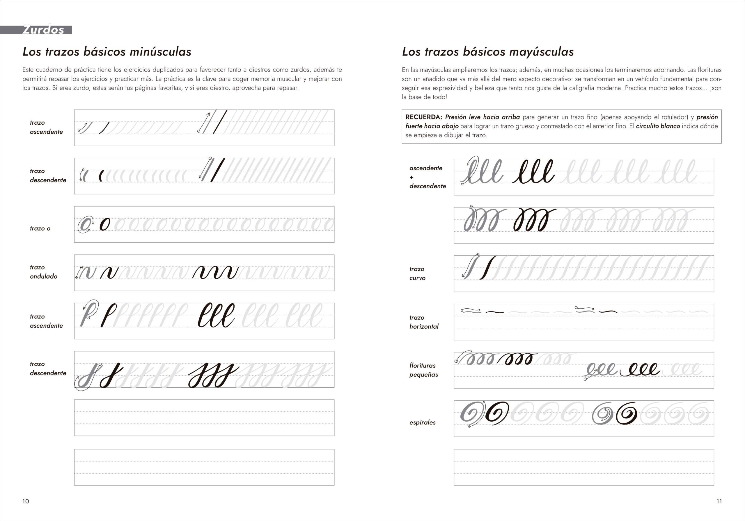 cuaderno de trabajo de caligrafía moderna art. nr. 203488
