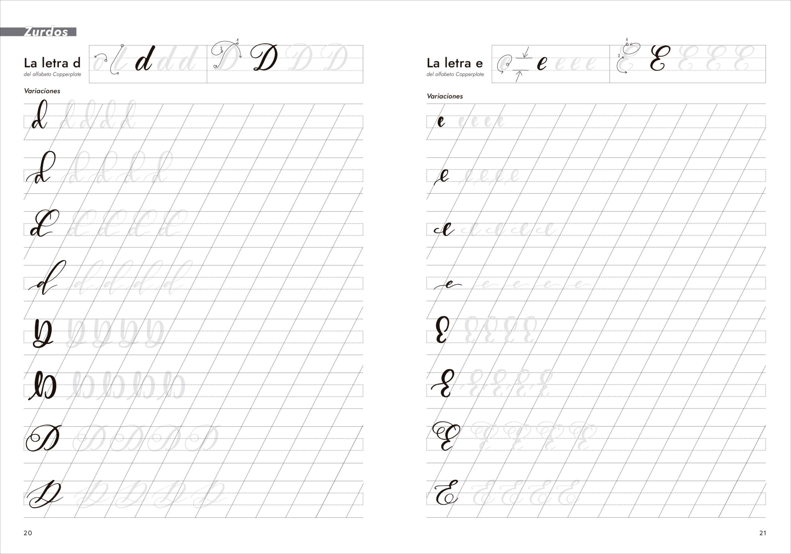 cuaderno de trabajo de caligrafía moderna art. nr. 203488
