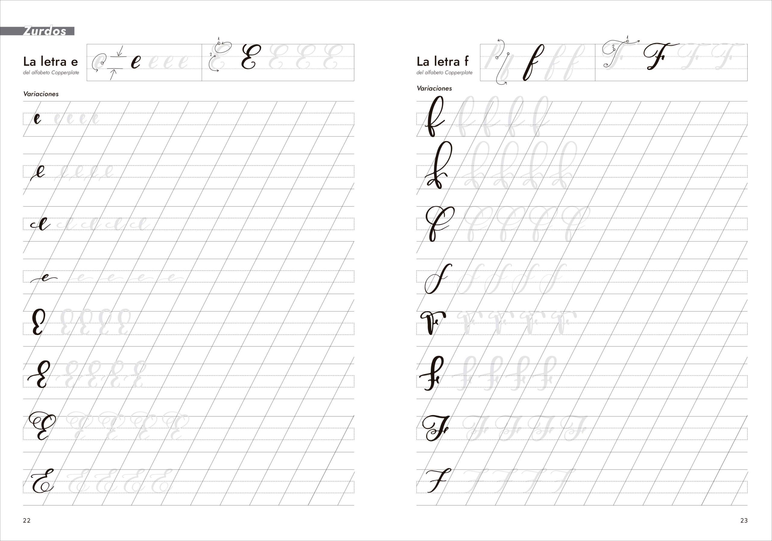 cuaderno de trabajo de caligrafía moderna art. nr. 203488