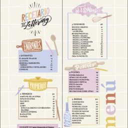 recetario de lettering art. nr. 203482