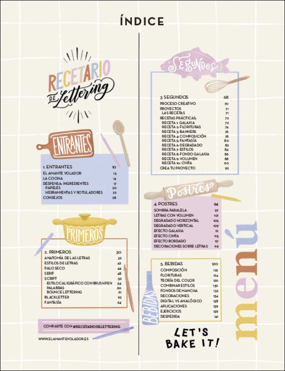 Recetario de Lettering Art.-Nr. 203482