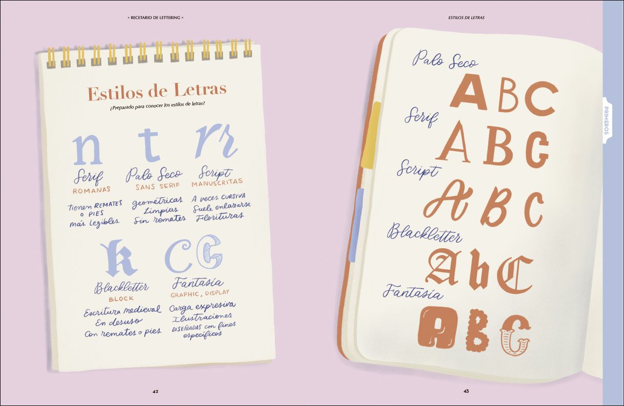 recetario de lettering art. nr. 203482