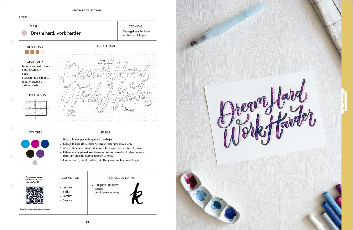 recetario de lettering art. nr. 203482