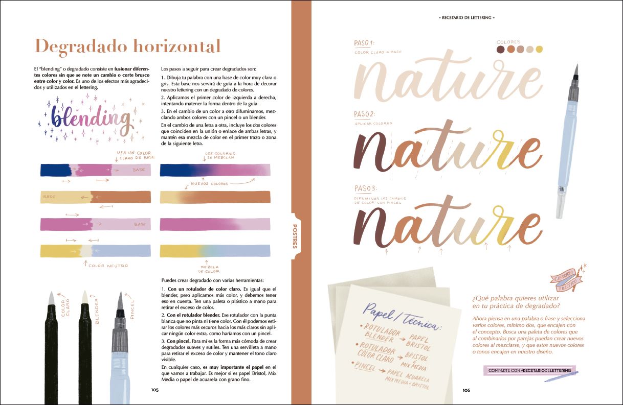 recetario de lettering art. nr. 203482