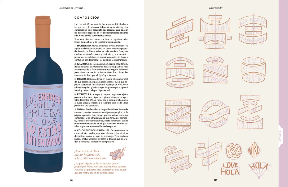 recetario de lettering art. nr. 203482
