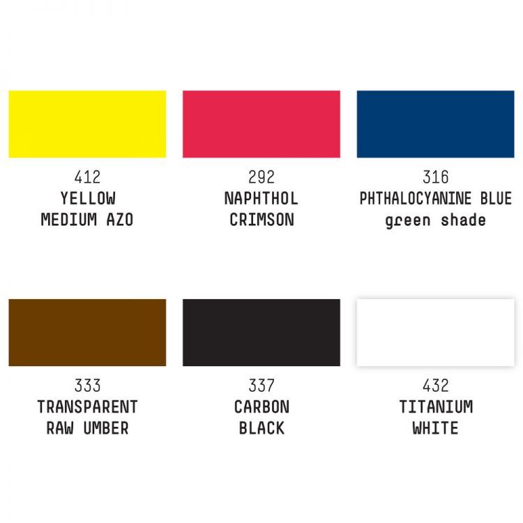 liquitex set tinta acrílica esenciales art. nr. 3699314