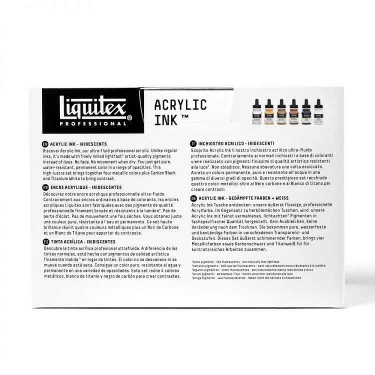 liquitex set tinta acrílica iridiscentes art. nr. 3699315