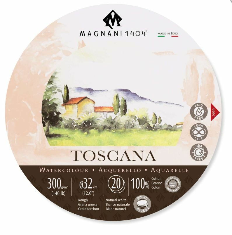 bloc acuarela magnani 1404 toscana redondo 32 cm. art. nr. m4300032