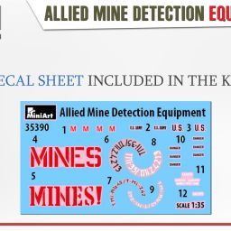 1:35 allied mine detection equipment art. nr. 35390